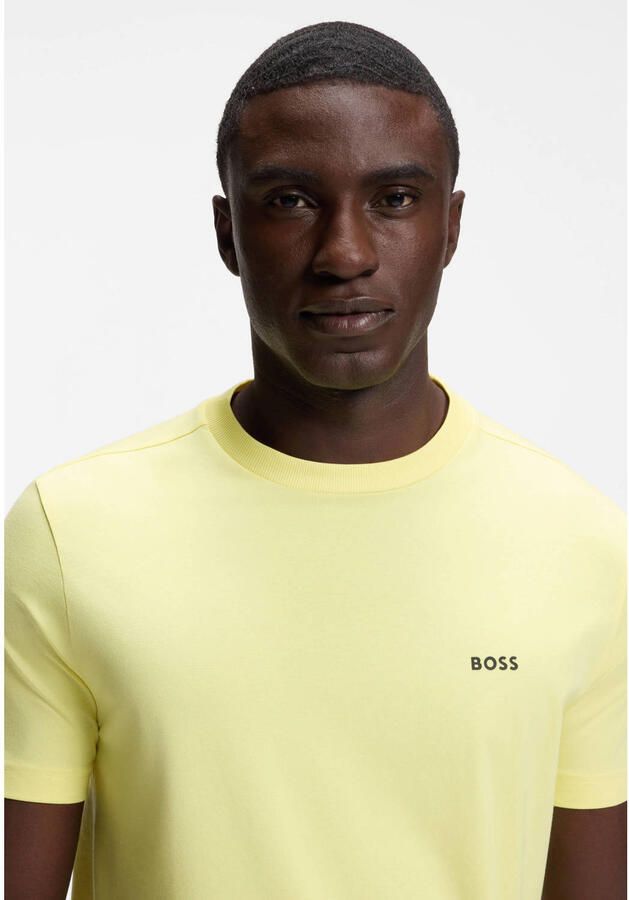 BOSS regular T-shirt geel - Foto 2