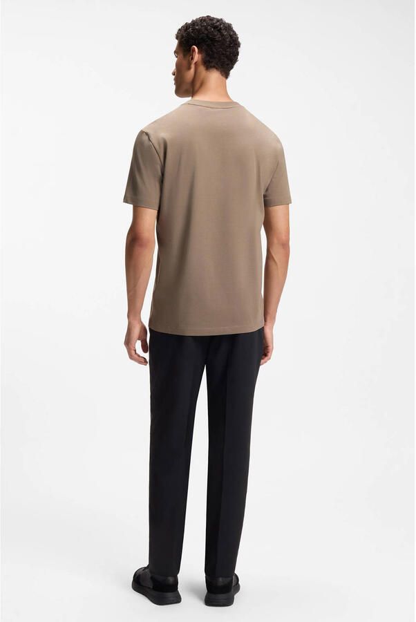 BOSS Green Regular fit T-shirt van katoenmix model 'TEE' - Foto 3