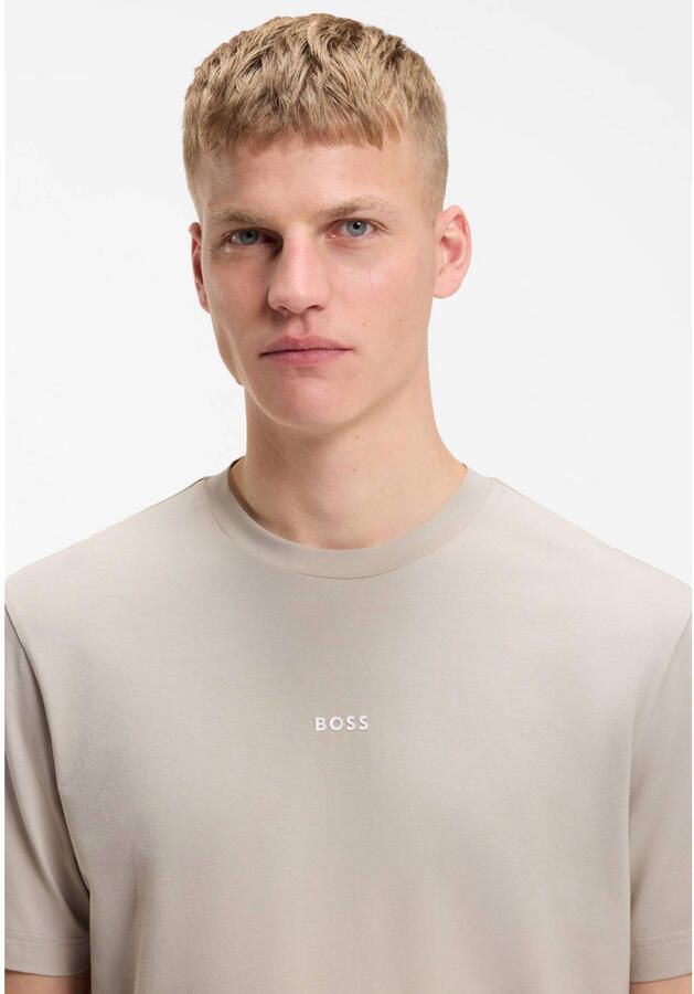 Boss Orange regular fit T-shirt van katoenmix model 'TCHUP' - Foto 6