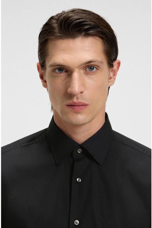 Hugo Boss Zwarte overhemdjurk ML 5 H-Hank 39 Black Heren - Foto 4