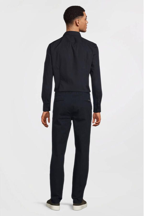 Hugo Boss Heren Zwart Overhemdjurk Slim Fit Donkerblauw Blue Heren - Foto 5