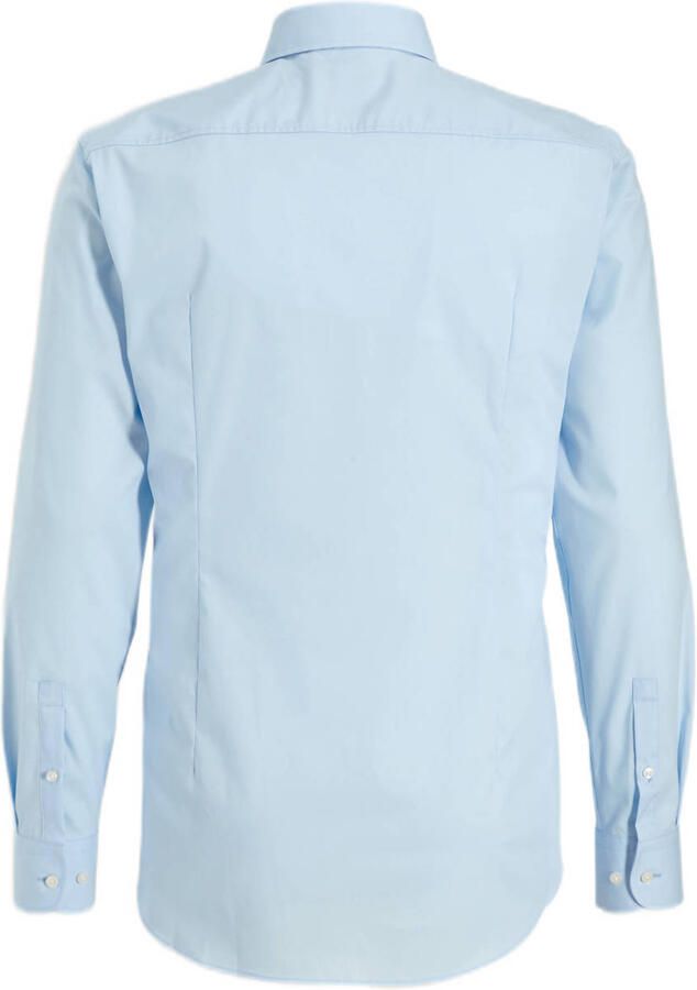 Boss Slank fit shirt gemaakt van ijzerlichtelastische katoenen popeline Blauw Heren - Foto 3