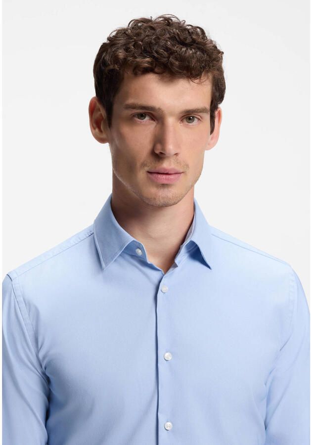 Boss Slim Fit businessoverhemd van stretch-twill model 'P-HANK-KENT-C1-222' - Foto 2