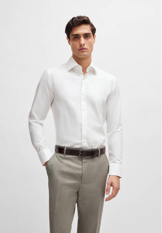Boss Slim fit zakelijk overhemd met stretch - Foto 2