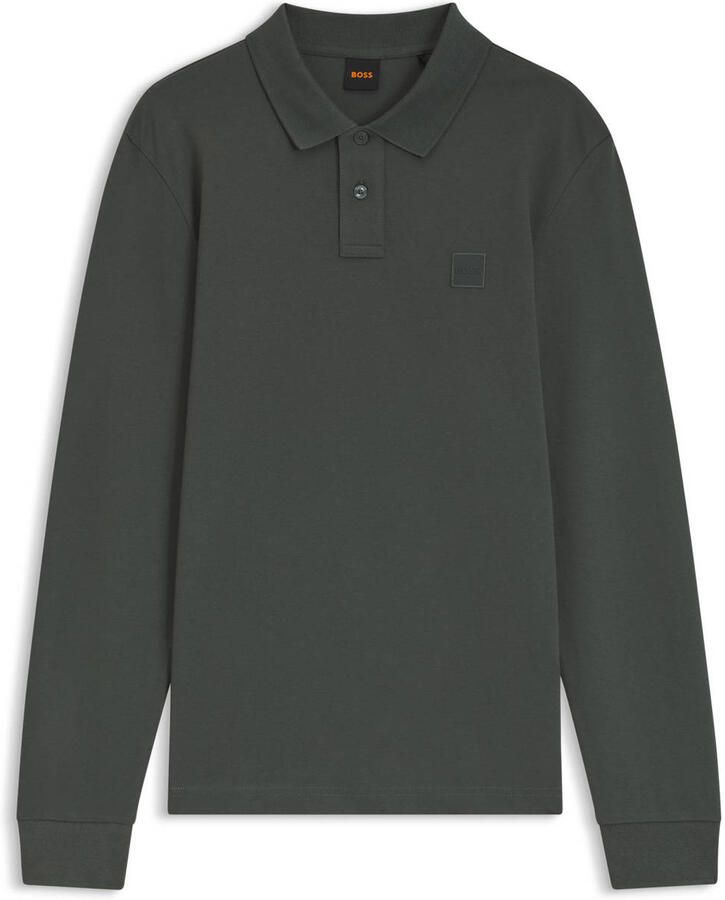 Boss Polo Shirt Lange Mouw Passerby Poloshirt met lange mouwen