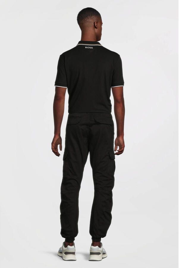 BOSS Green Regular fit poloshirt met labelstitching model 'Paddy' - Foto 2