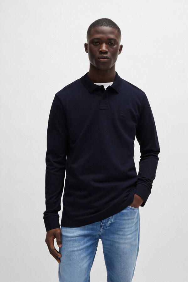 BOSS ORANGE Heren Polo's & T-shirts Passerby Donkerblauw - Foto 6