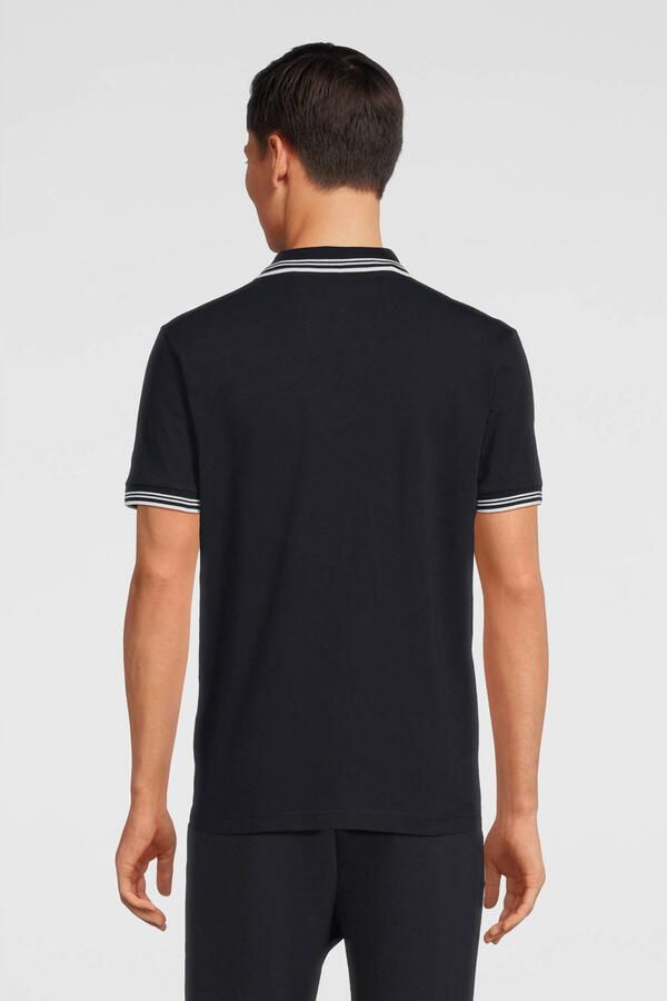 BOSS Green Slim fit poloshirt met labelprint model 'Paul' - Foto 3