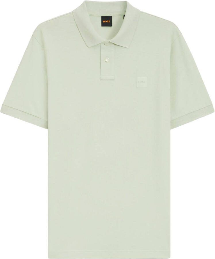 Boss Orange slim fit poloshirt van katoenmix model 'PASSENGER'