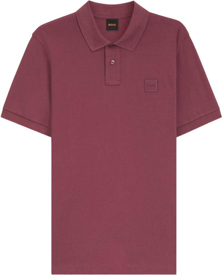 Boss Orange Regular fit poloshirt van katoenmix model 'Passenger'