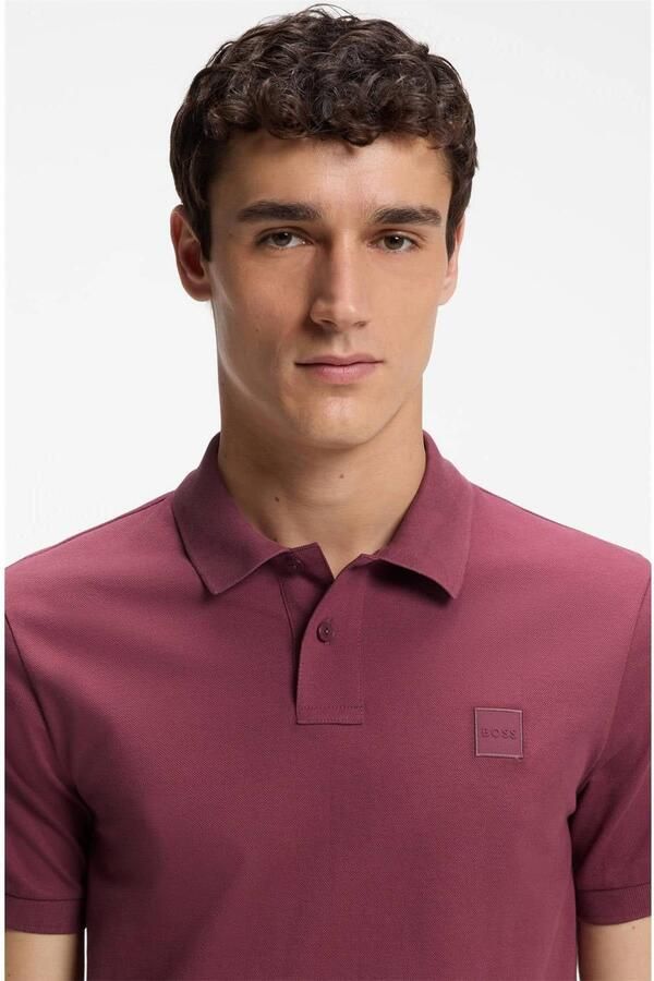 Boss Orange Regular fit poloshirt van katoenmix model 'Passenger' - Foto 3