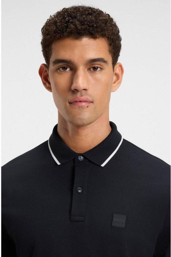 Hugo Boss Katoenen poloshirt met korte mouwen collectie Blue Heren - Foto 2