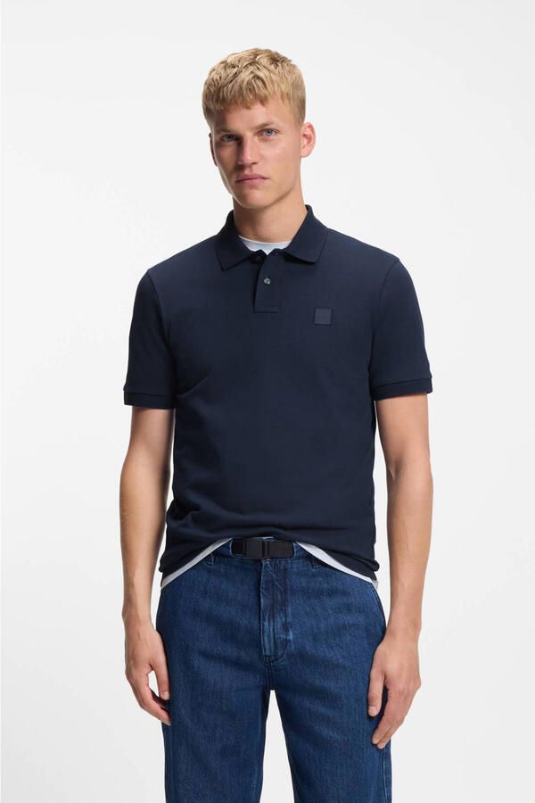 Hugo Boss Donkerblauw poloshirt korte mouw Blue Heren