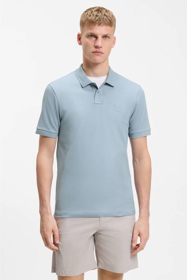 Boss Orange Regular fit Poloshirt van Katoenmix Model 'PASSENGER' - Foto 5