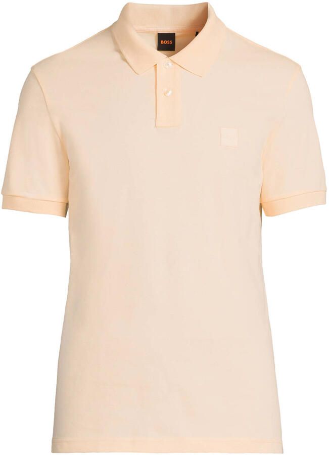 Boss Orange slim fit poloshirt van katoenmix model 'PASSENGER'