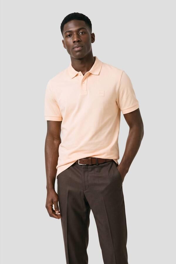 Boss Orange slim fit poloshirt van katoenmix model 'PASSENGER'