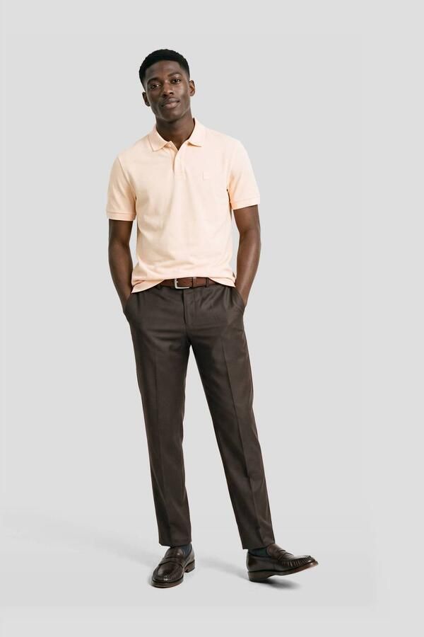 Boss Orange slim fit poloshirt van katoenmix model 'PASSENGER' - Foto 2
