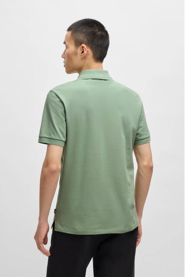 Boss Slim fit poloshirt met labelstitching model 'PALLAS' - Foto 6