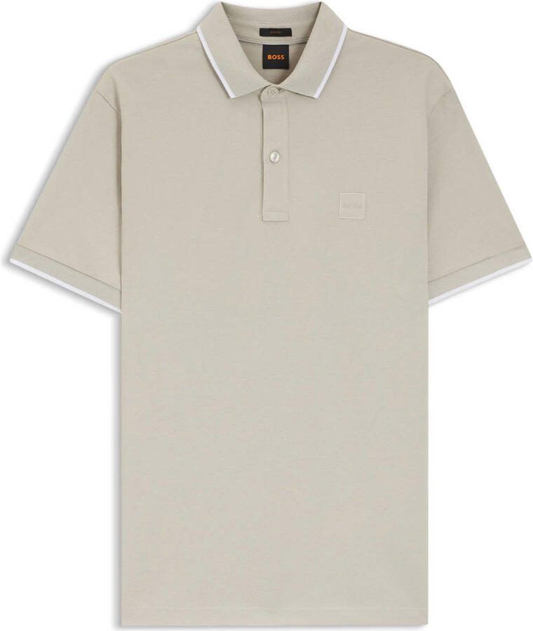 BOSS slim polo taupe