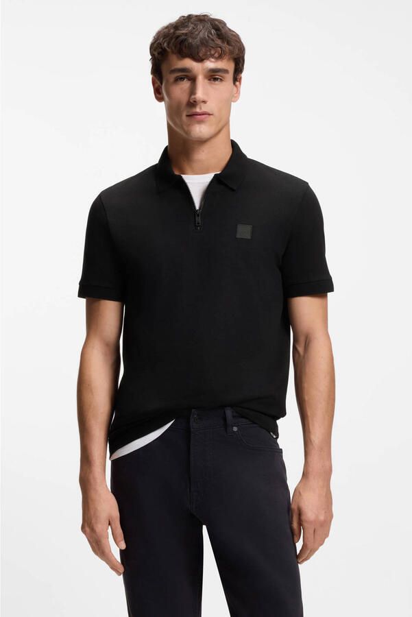 BOSS ORANGE Heren Polo's & T-shirts Passerzip Zwart - Foto 5