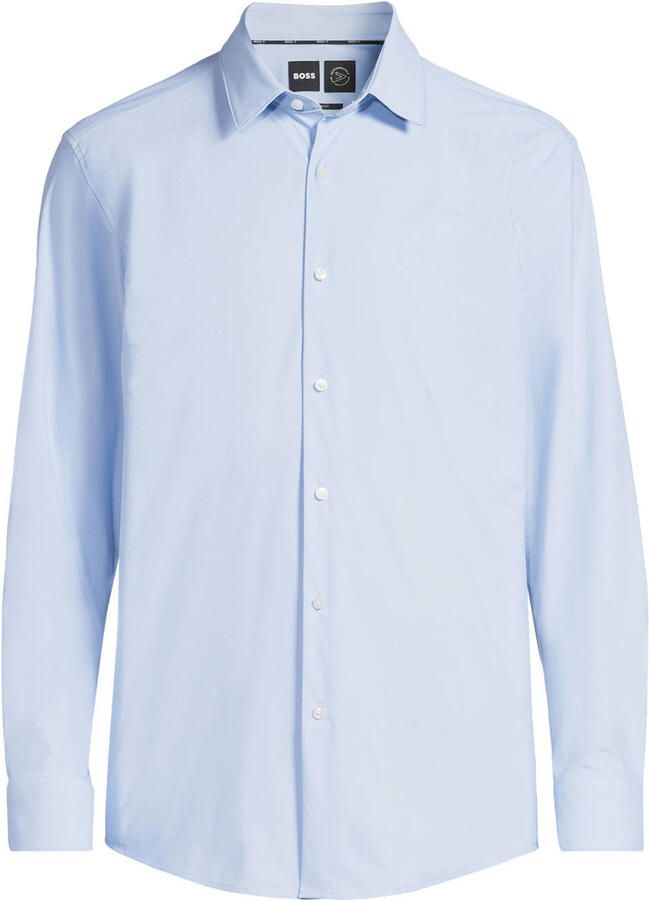 Hugo Boss Slim Fit Jersey Shirt P-HANK-s-kent Blue Heren - Foto 6