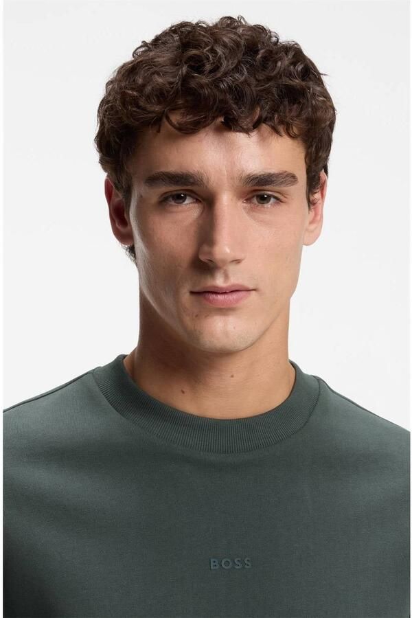 BOSS sweater donkergroen - Foto 3