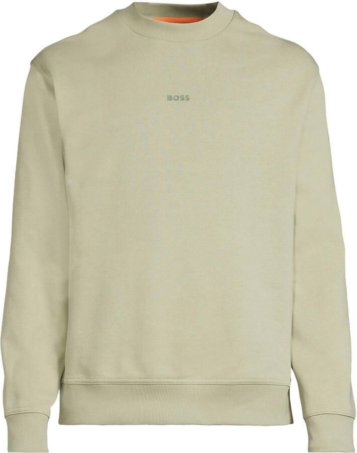 BOSS ORANGE Heren Truien & Vesten Wesmallcrew 10244192 01 Olijf - Foto 5