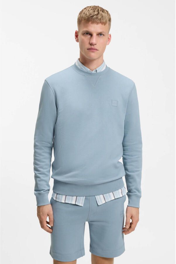 BOSS sweater lichtblauw
