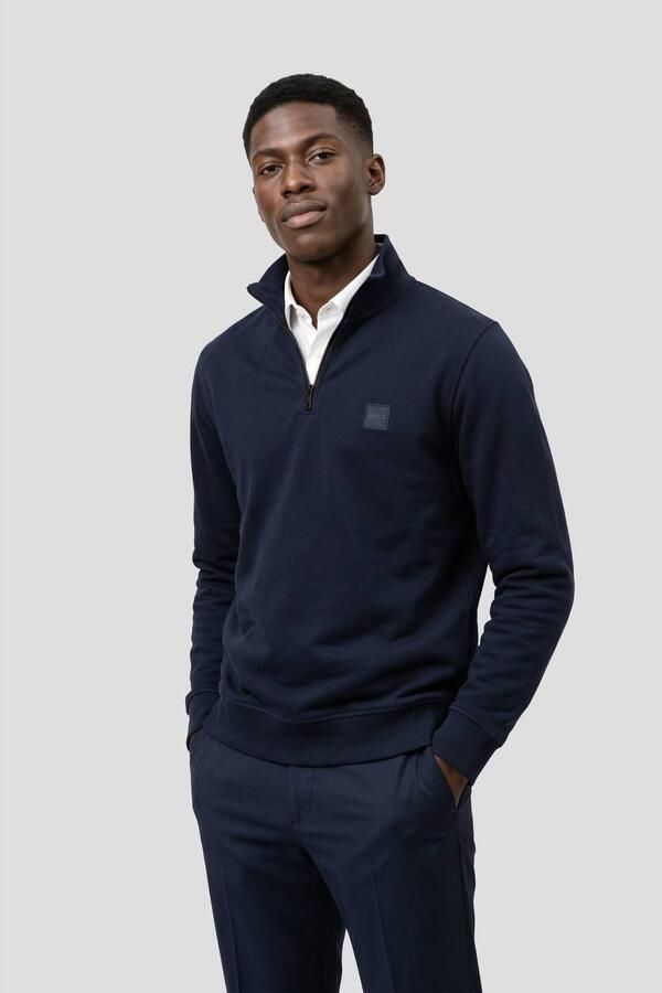 Boss Orange Sweatshirt Zetrust met een ritssluiting bij de kraag (1-delig) - Foto 5