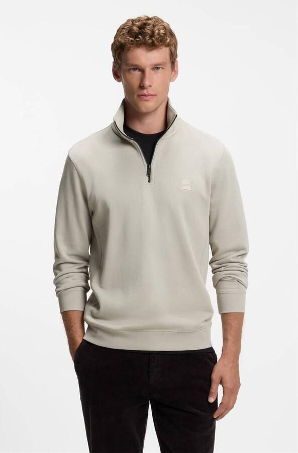 Boss Orange Sweatshirt Zetrust met een ritssluiting bij de kraag (1-delig)