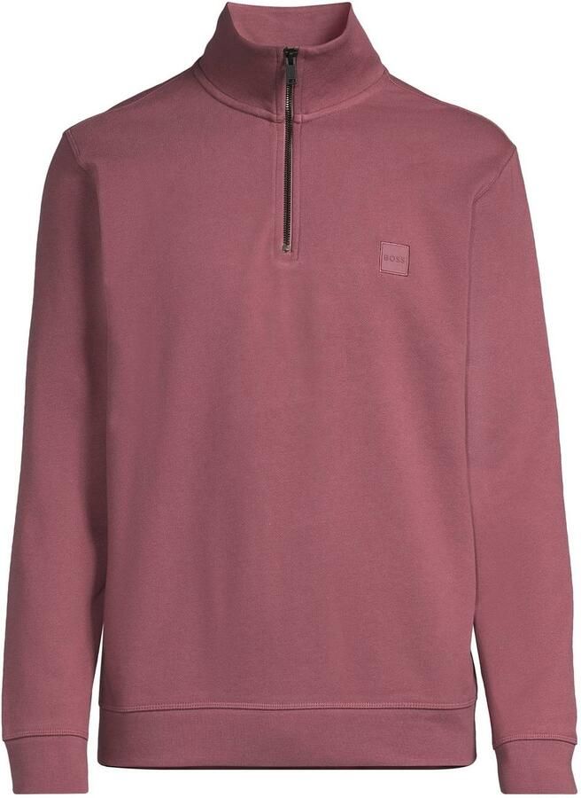 Boss Sweater Zetrust Half Zip Trui Rose