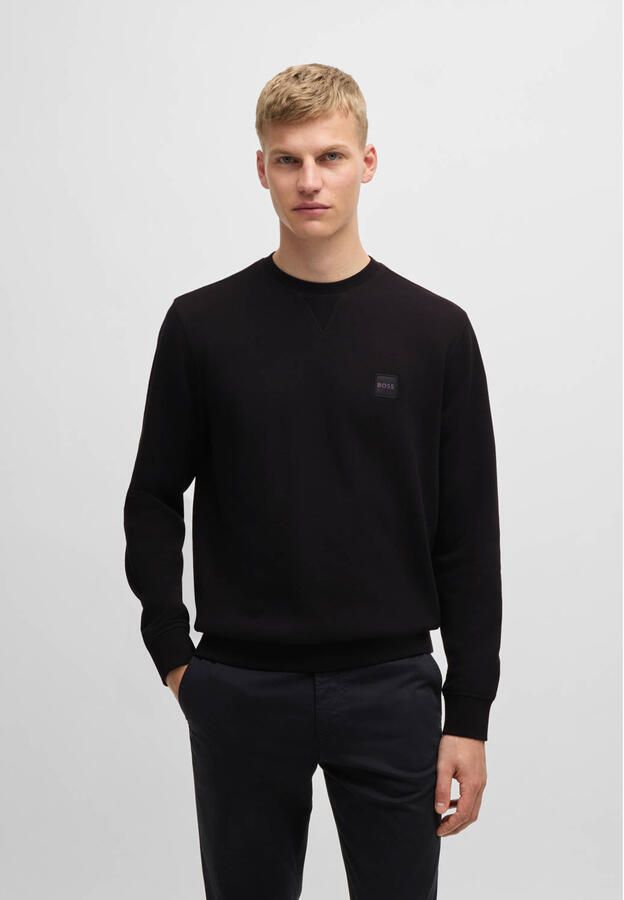 Boss Orange Katoenen Sweatshirt Upgrade Moderne Stijl Black Heren - Foto 6