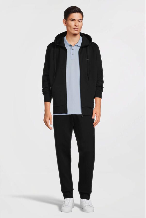 BOSS Green Sweatjack met labeldetail model 'Saggy' - Foto 2