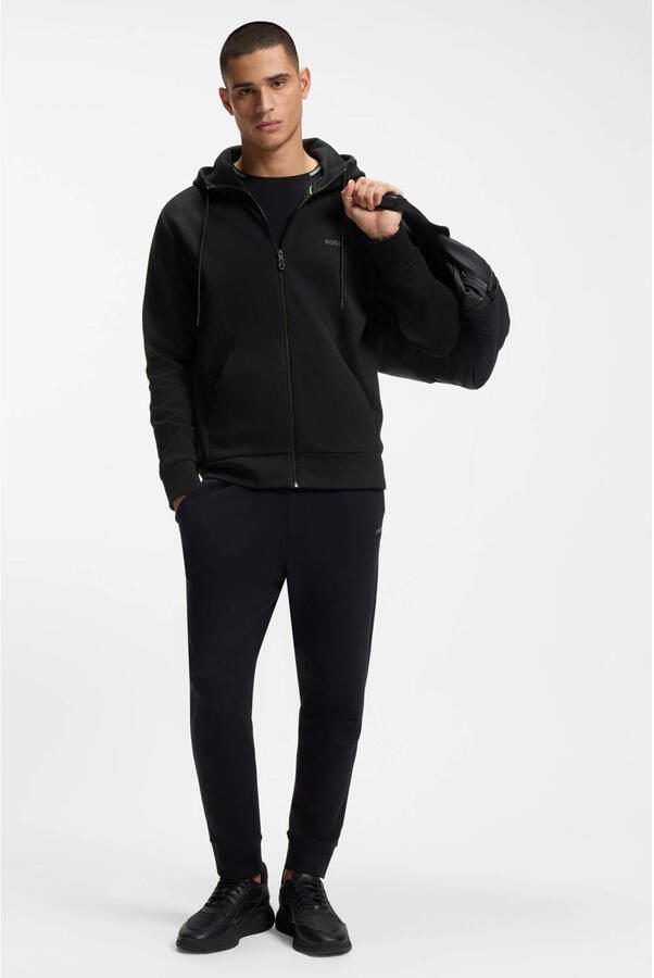 BOSS Green Sweatjack met labeldetail model 'Saggy' - Foto 3