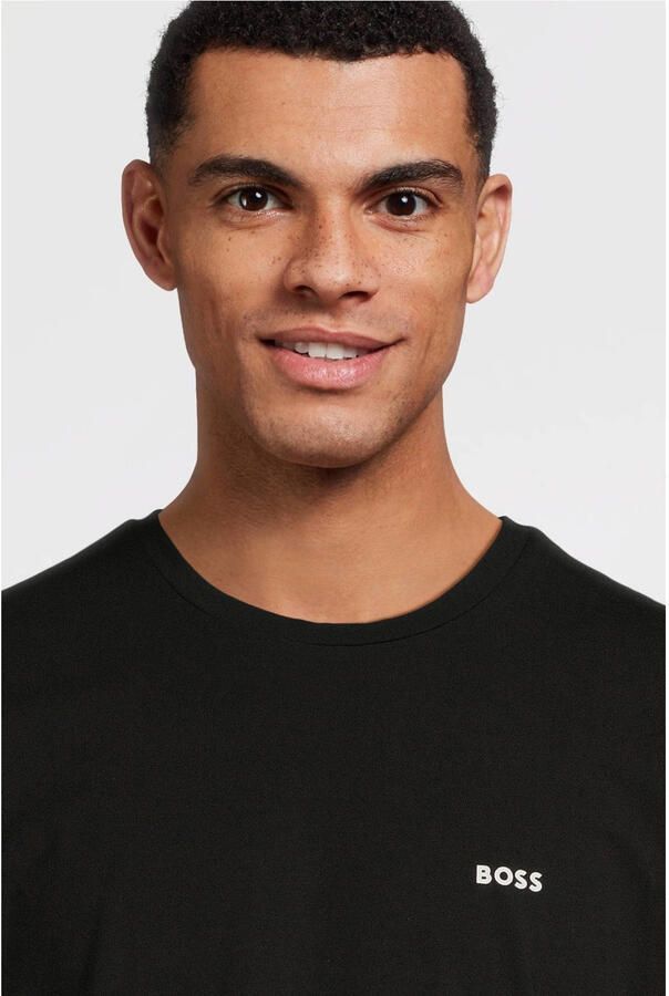 BOSS Green T-shirt met labelprint in een set van 2 stuks