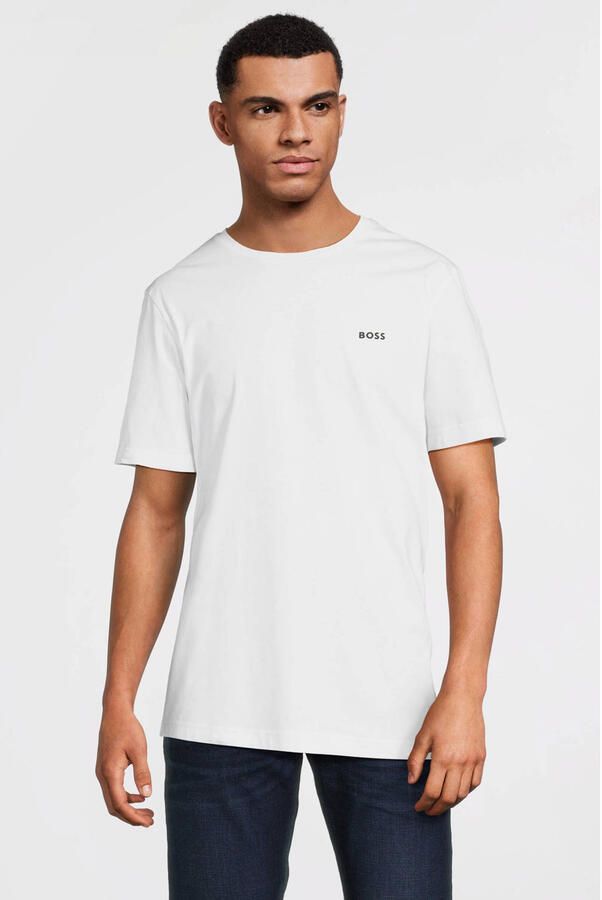 BOSS Green T-shirt met labelprint in een set van 2 stuks - Foto 3