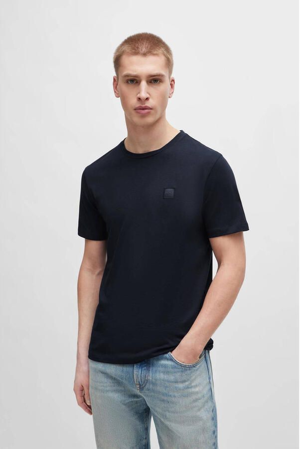 Boss Orange T-shirt Tales met boss-borduursel op de borst - Foto 6