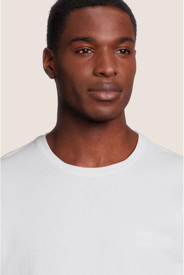 Boss Orange T-shirt Tales met boss-borduursel op de borst - Foto 7