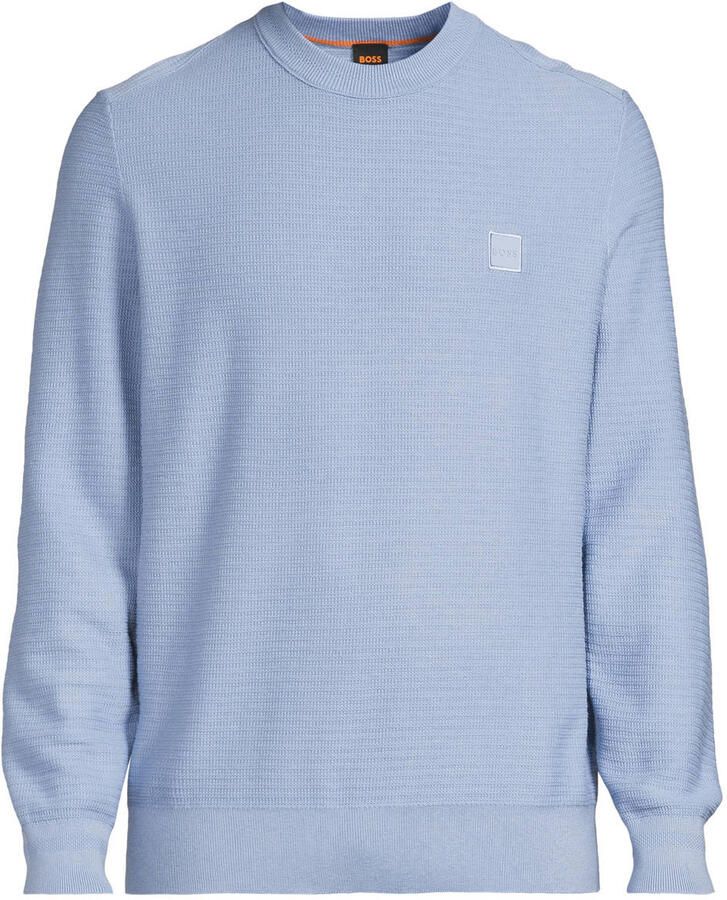 Boss Sweater Trui Anion Blauw