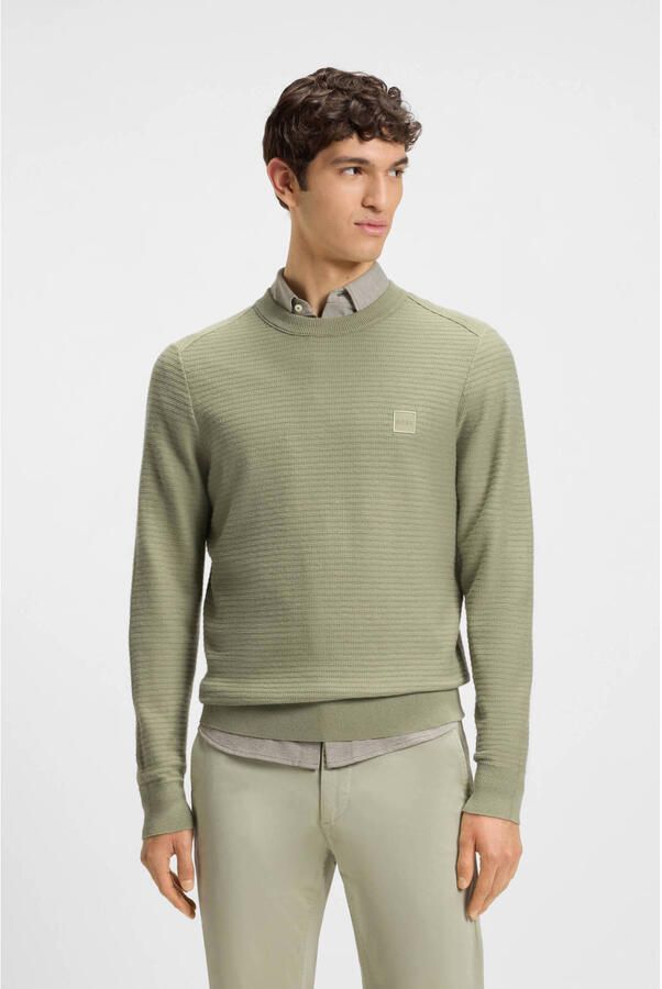Boss Sweater Trui Anion Lichtgroen - Foto 2