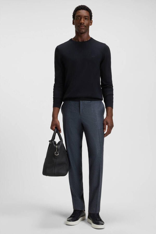 Boss Regular fit gebreide pullover van pure scheerwol model 'BOTTO' - Foto 4