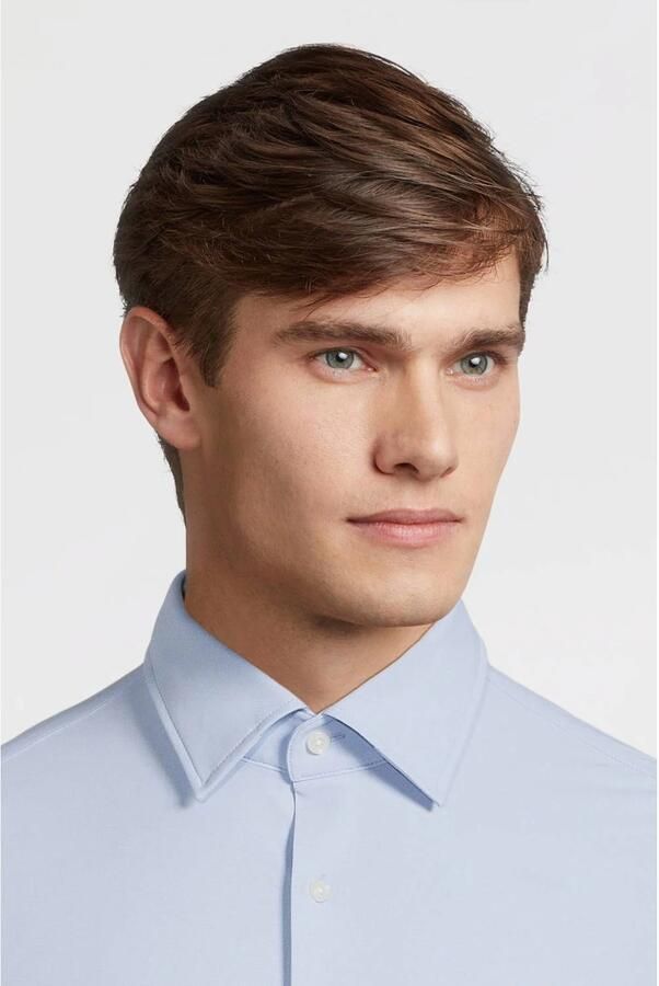 BOSS BLACK Heren Overhemden P-hank-kent-c1-222 Lichtblauw - Foto 6