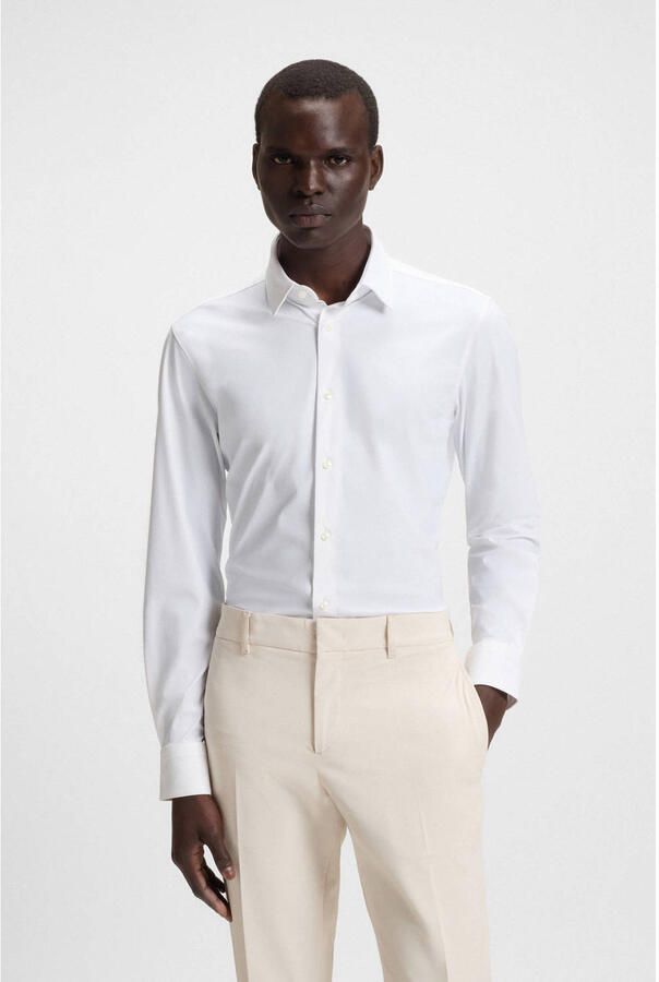 Hugo Boss Herenblouse van blauwe viscose Performance collectie Blue Heren - Foto 9