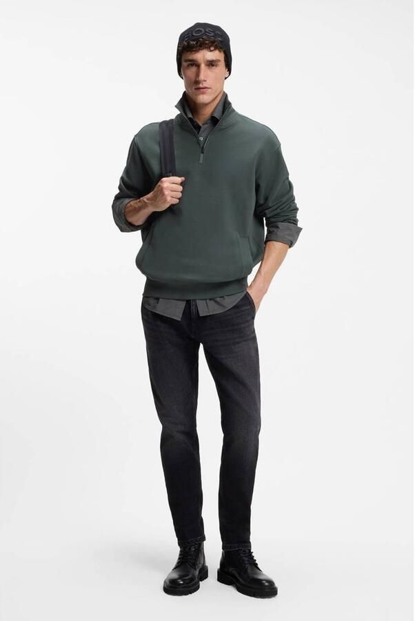 BOSS ORANGE Heren Truien & Vesten Ze Smallzip Groen - Foto 2