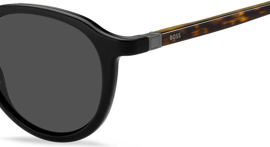 Boss Zwart Havana Grijze Zonnebril Black Unisex - Foto 2