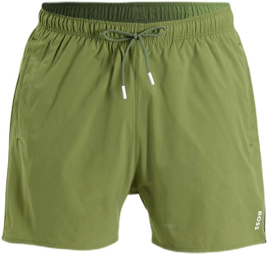 Boss Relaxed fit zwembroek met labelprint model 'Iconic' - Foto 6