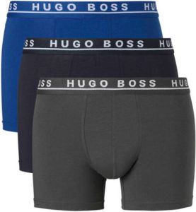 Boss Boxershorts Brief 3-Pack Open Blauw