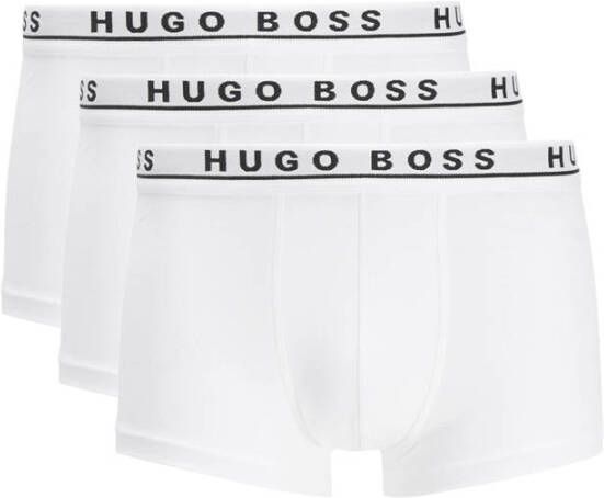Hugo Boss Set van 3 Logo Taille Stretch Shortys White Heren