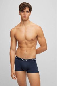 Boss Boxershort Trunk 3P met in kleur bijpassende weefband (3 stuks)