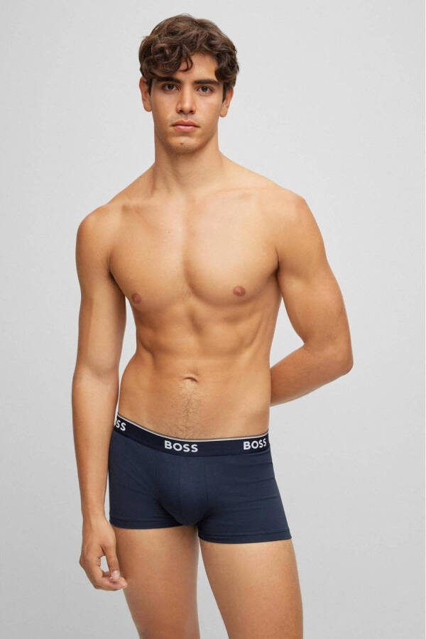 Boss Boxershort met elastische band met logo in een set van 3 stuks